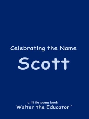 cover image of Celebrating the Name Scott